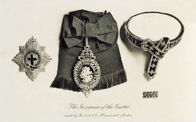 The Insignia of the Garter, lavet af Garrard & Co., Haymarket, London af English School
